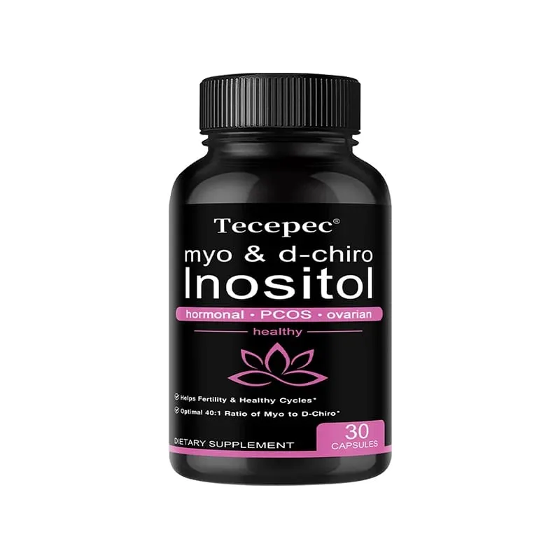 Suplemento Myo Inositol e D-Chiro Inositol 2050 Mg - Suporta o metabolismo da gordura e mantém a função ovariana e hepática saudável