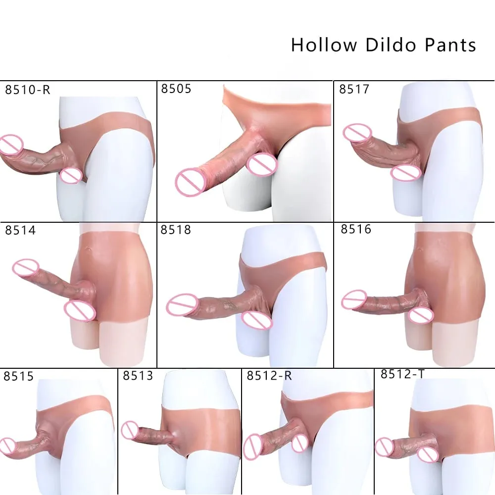 Strap-On Lifelike Penis Cover насадка на член Large Hollow DildoPants Intimate Adult Sex Toy for Couples Sex