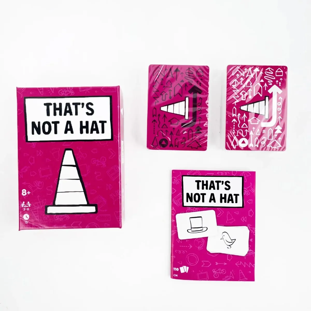 That’s Not a Hat 1-3 Board Game Party Game Set Bluff & Memory Card Game for 3–8 Players 110 Illustrated Cards & Rulebook