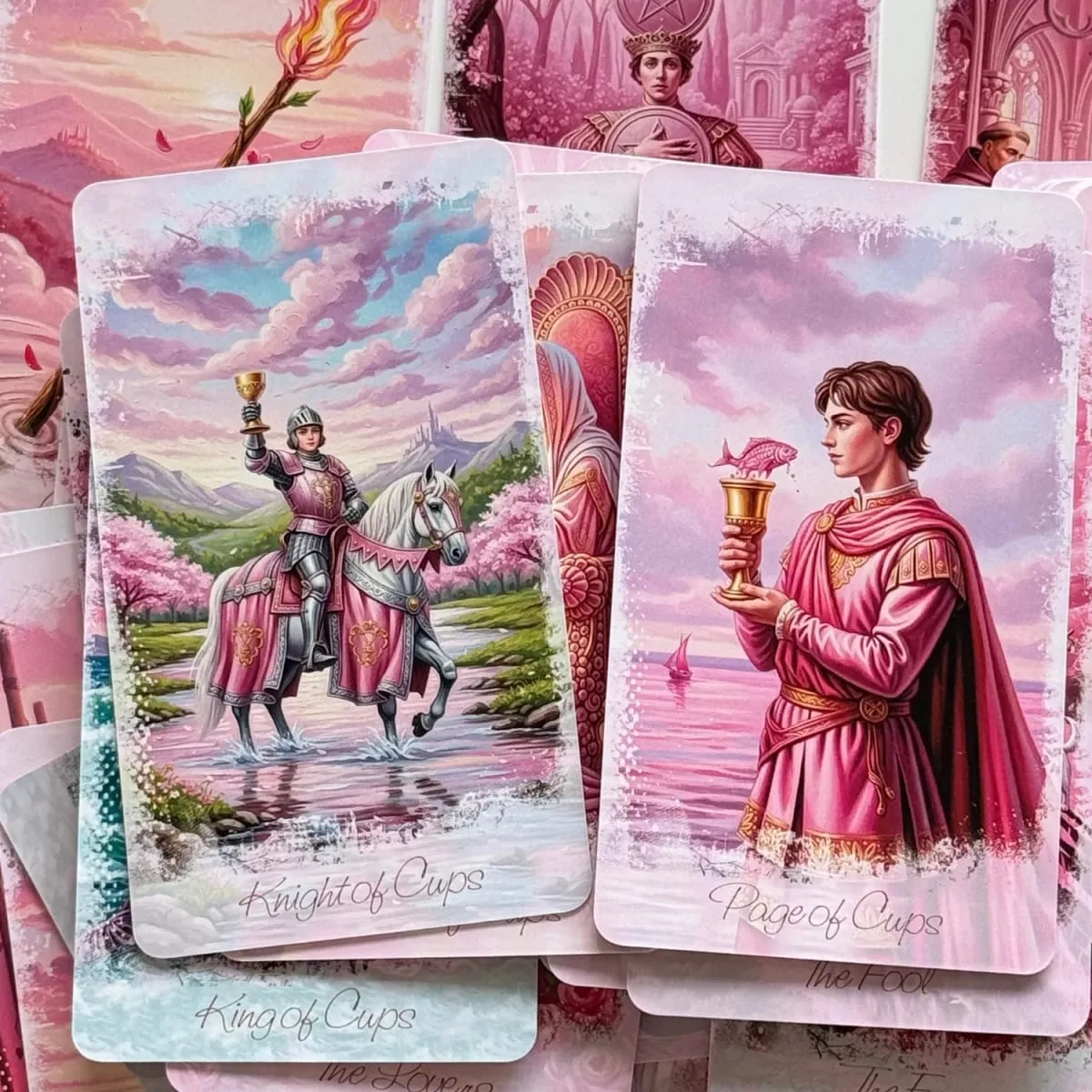 Romantic Tarot Cards in Metal Box With Paper Guidebook 12*7cm Rose Series Divine Guidance Board Games
