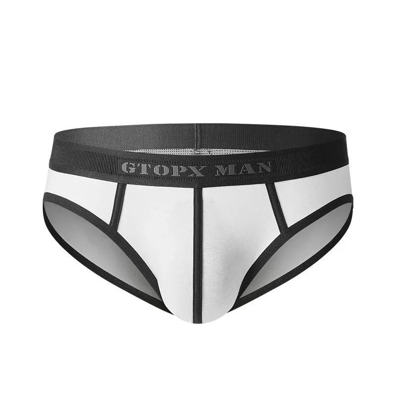 Sexy Men Underwear U Convex Pouch Single-layer Cotton Briefs para sa Mga Lalaki