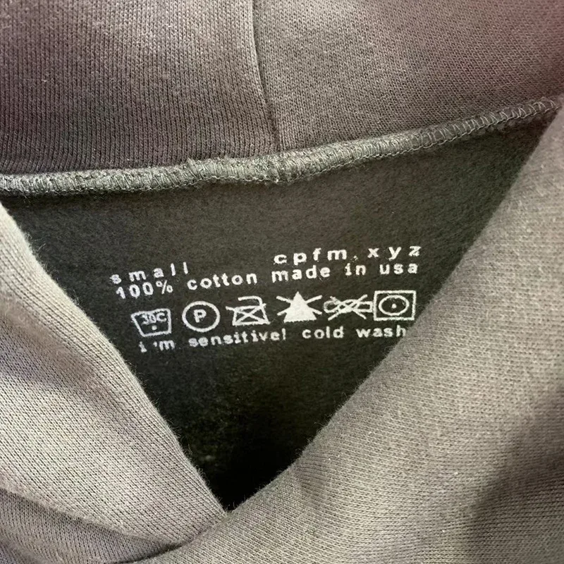 23FW Logotipo de espuma clássico Ye Must Be Born Again Hoodie Homens Mulheres Melhor Qualidade Oversize Kanye West CPFM.XYZ Moletons Multicolor