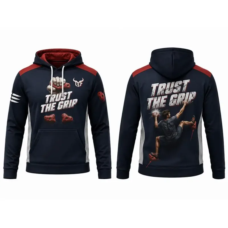 Climbing Themed Printed Hooded Sweatshirt Men's And Women's Outdoor Sport Pullover Autumn/Winter Casual Training Sports Hoodie