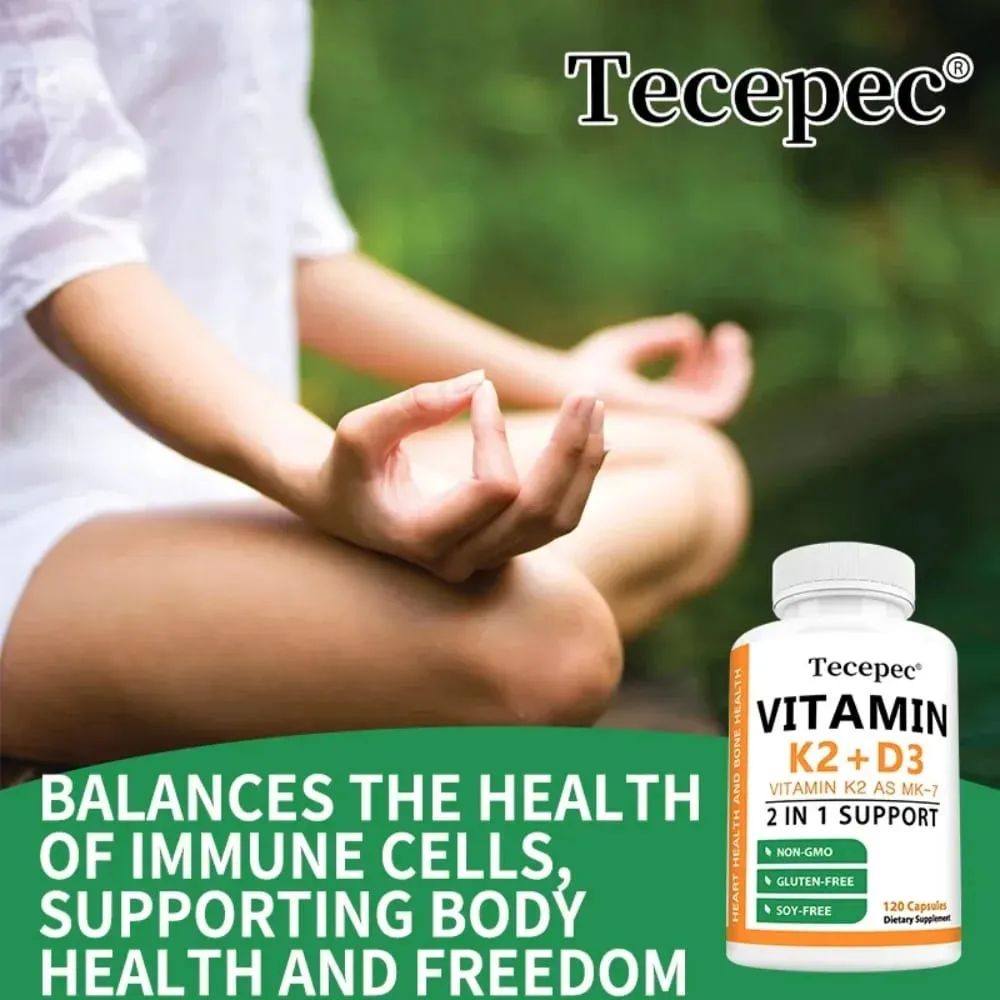 Vitamin D3 + K2 Softgels 2-in-1 Complex Bone Teeth & Immune Health Support Immune System Booster — image 5