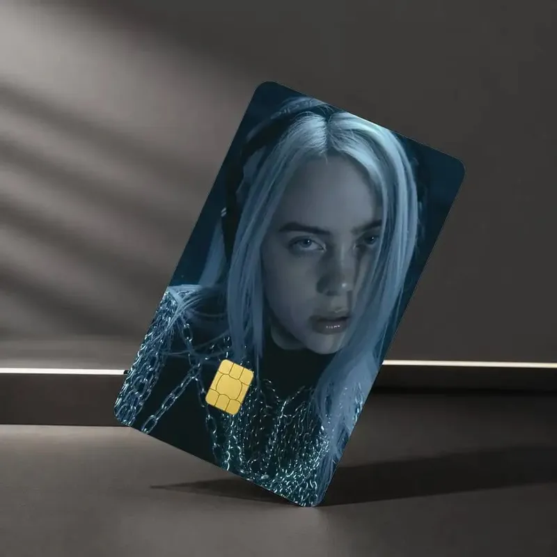 Musician Billie E-Eilish Sticker Film Tape Skin for Credit Card Debit Card Waterproof Stickers