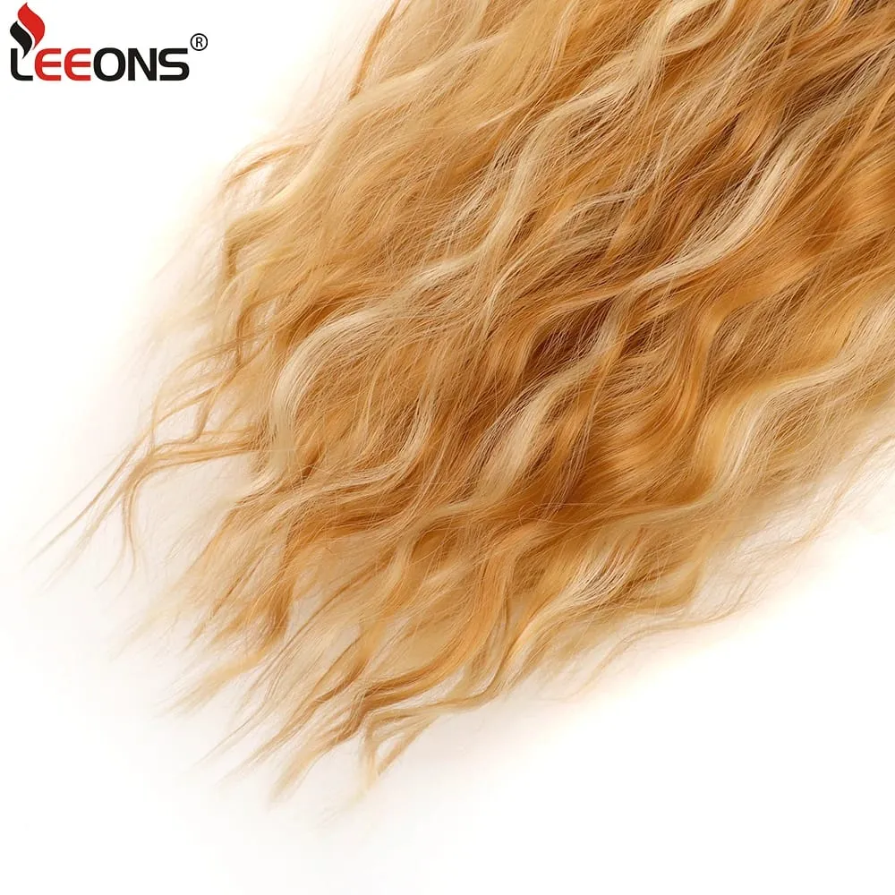 Corn Hair Extensions 6Pcs 20 Inch Clip In Hair Extensions Curly Clip Ins Hair Extension Invisible Natural Hairpieces For Women