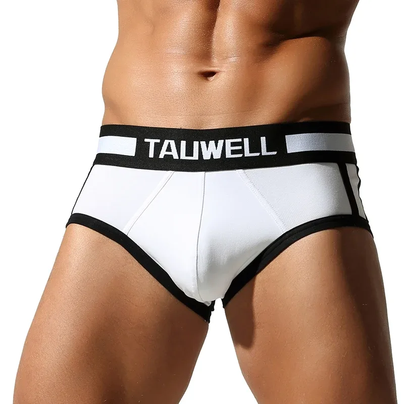 Men's Triangle Underwear, Tight Fitting, Low Waist, Color Blocking, Sexy, Youthful, Breathable and Comfortable
