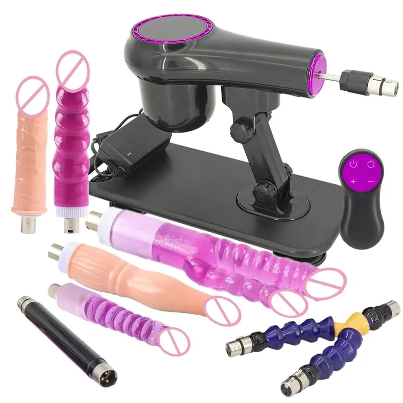 Portable Sex Machine Adjustable Speed Angle Automatic Wireless Control for Woman Man Masturbating Pumping Gun Sex Toys