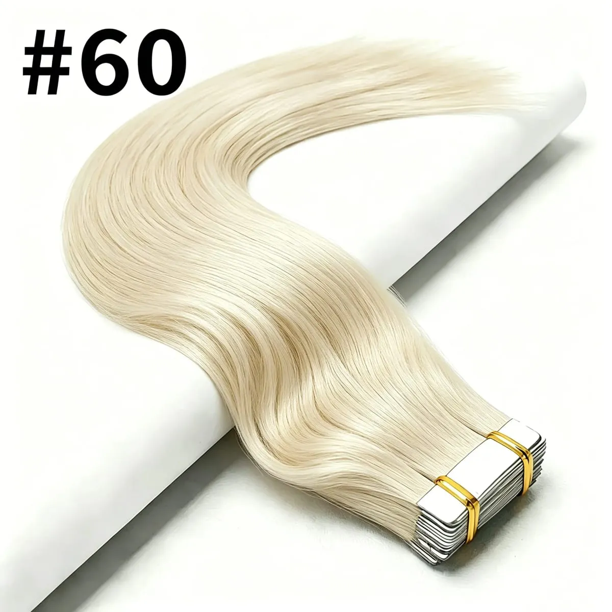 #613 Bone Straight Tape In Hair Extensions 100% Human Hair Skin Weft Invisible Tape In Human Hair Extensions 50g/20pcs For Woman