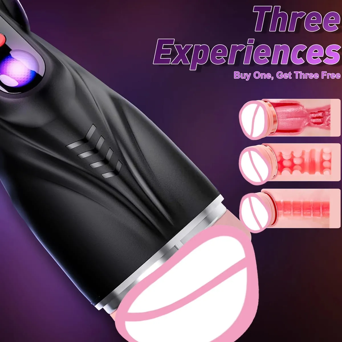 Sex Toys for Men Male Masturbator 3 Sleeves Pocket Pussy Penis Pump with 9 Sucking 9 Vibrating APP Control Adult Supplies 18+