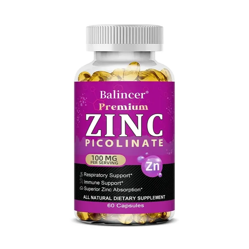 Picolinato de zinc 100 mg: la absorción superior de zinc aumenta el apoyo inmunológico, el sueño y la energía respaldan la salud respiratoria
