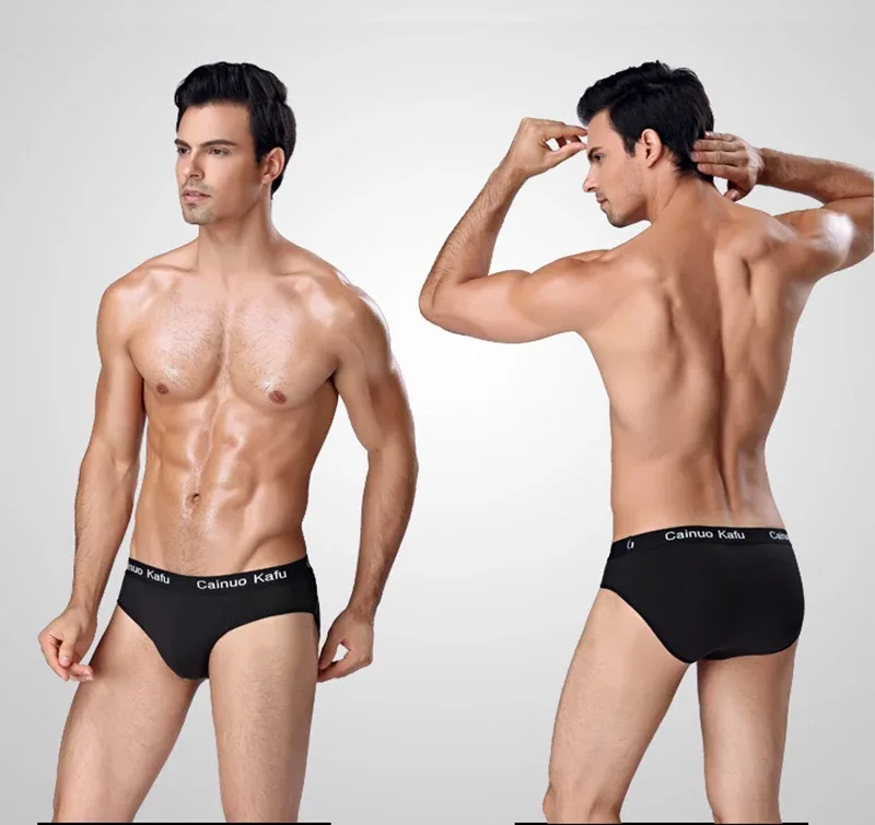 4Pcs/Lot Summer Men's Triangle Pants Plus Size Men's Underwear Sexy Boy Comfortable Solid Underpants Fungi-Proofing Men Panties