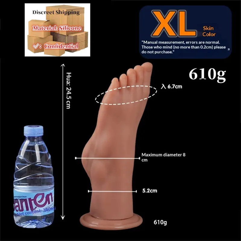 Feet Style Anal Plug Big Silicone Ass ButtPlug Deep Masturbator Dildo Dilator Stimulator Anal Dildo Adult Sex Toy For Women 성인용품