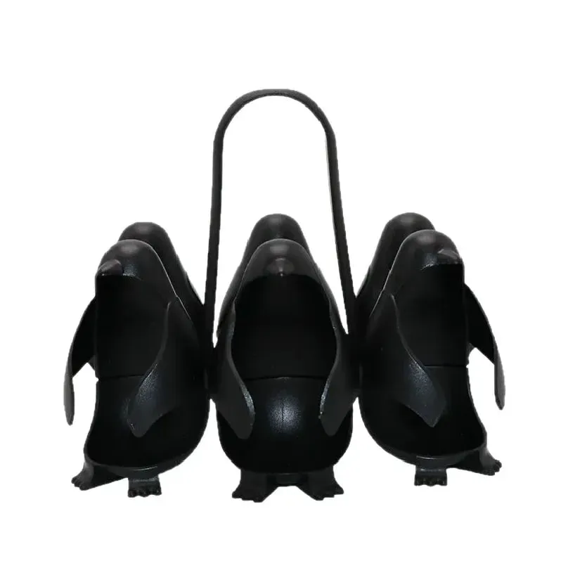 Cute Penguin Egg Boiler for Kitchen Gadget Egg Cooking Tool Egg Steamer Rack with Handle for Boiling Eggs