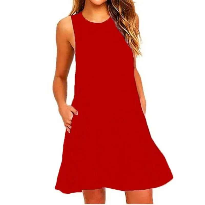 Vrouwen Zwart Wit Zomerjurk 2025 Polyester Korte Mouw O-hals Tops Casual Losse Jurk Vrouwelijke Straat Bohemian Jurk Vestidos