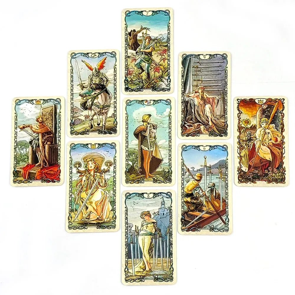 New Tarot Cards A 78 Oracle English Visions Divination Edition Borad Playing Games Family Leisure Gathering Card Games