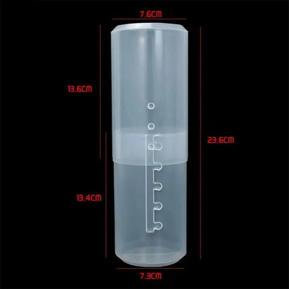 全新透明可調高度 PVC 化妝刷架展示收納杯收納盒帶蓋防塵盥洗用品包裝盒