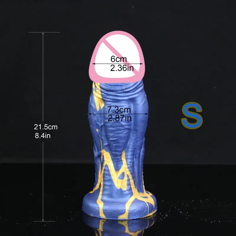 Mjuk Enorm Realistisk Dildo Tjock Konstgjord Fake Penis Vuxen Sexleksaker För Kvinnor Vaginal Massager Onanera Anus Stimulera Verktyg — image 8