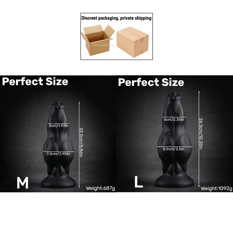 NEW Large Animal Penis Huge Dog Cock Dildo Suction Cup Masturbator Female Anal Butt Plug Big Anal Plug Adult Sex Toys Products