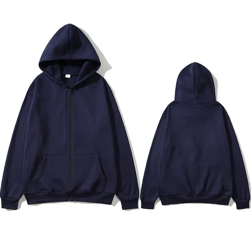 Fashion Casual Black Gray Blue Zipper Hoodie Hip Hop Street Wear Sweatshirts Skateboard Men/Woman Pullover Hoodies Male Hoodie