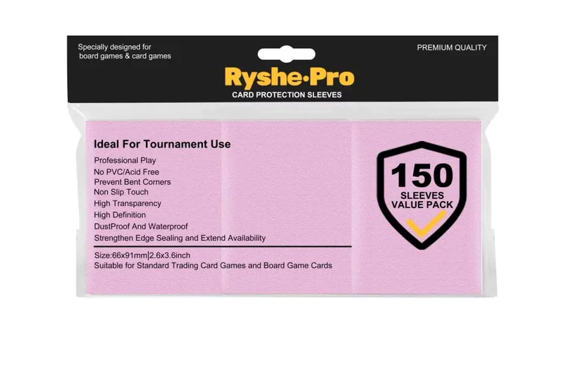 Ryshepro Premium Card Sleeves for MTG Card Game 150PCS Sleeves for TCG Yogioh Cards 66x91mm Card Protectors for Baseball Sports