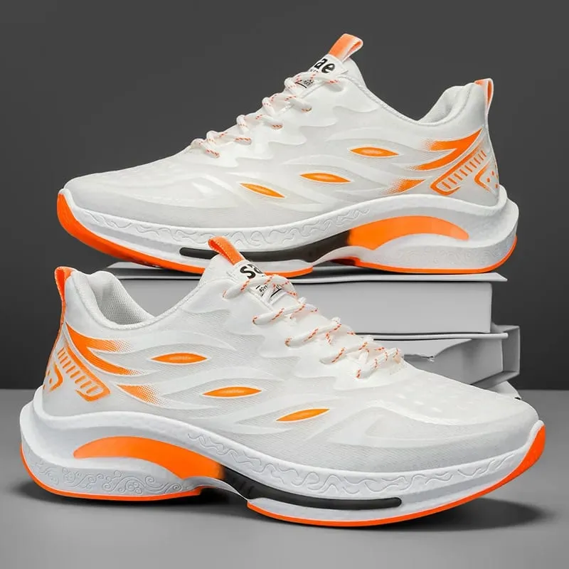 New Men's Mesh Breathable Casual Sneakers Soft Sole Non Slip Comfortable Outdoor Running Shoes Lightweight Men's Sports Shoes