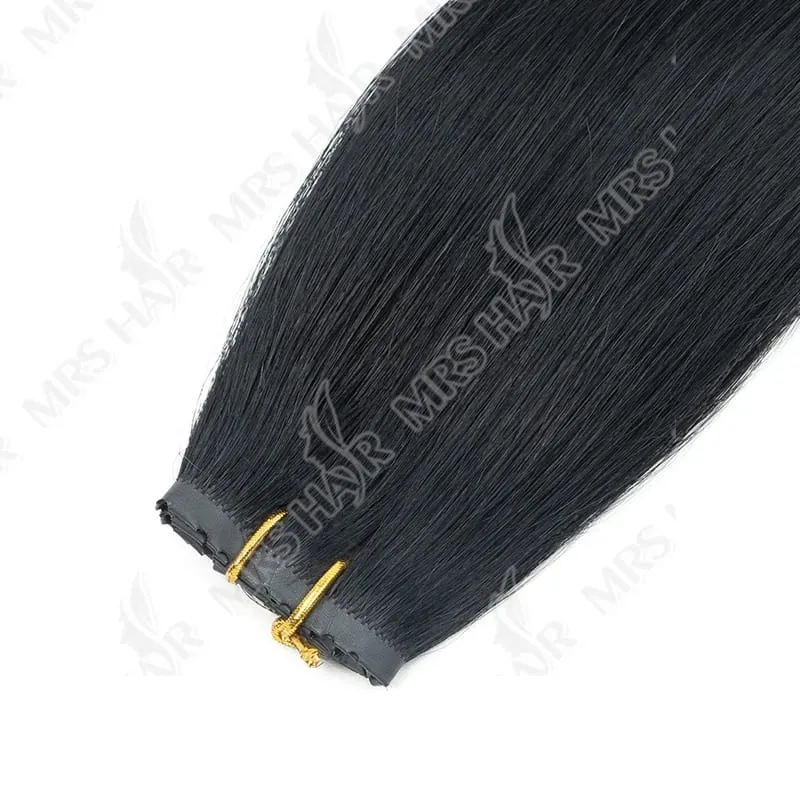 XO Twin Tabs Butterfly Hair Weft Extensions Human Hair Double Injected PU Weft Hole Flat Twin Tabs Real Natural Microlink Hair