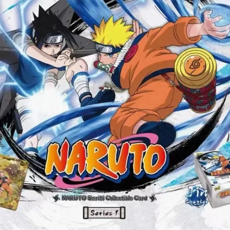Genuine Naruto English Version Sreies2 T2W9 T4W6 Booster Box Anime TCG Rare CR Ninja World Collection Cards Kids Toy Gift