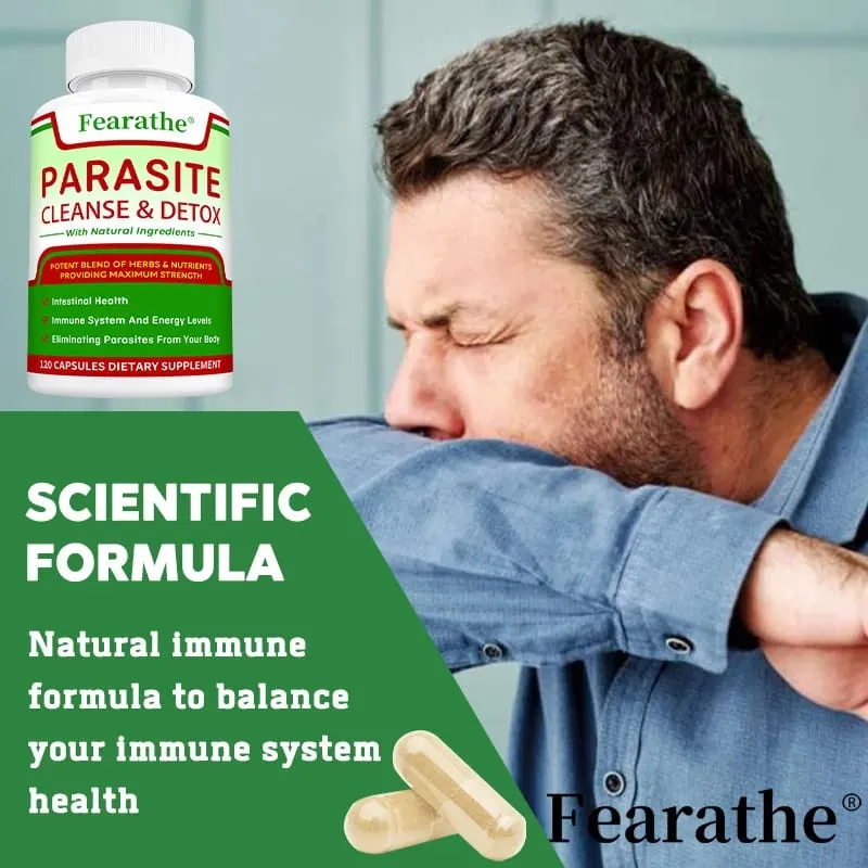 Intestinal Parasite Cleanse Capsules - Black Walnut + Wormwood Herbal Blend Digestive Health Colon Detox & Gut Health Support