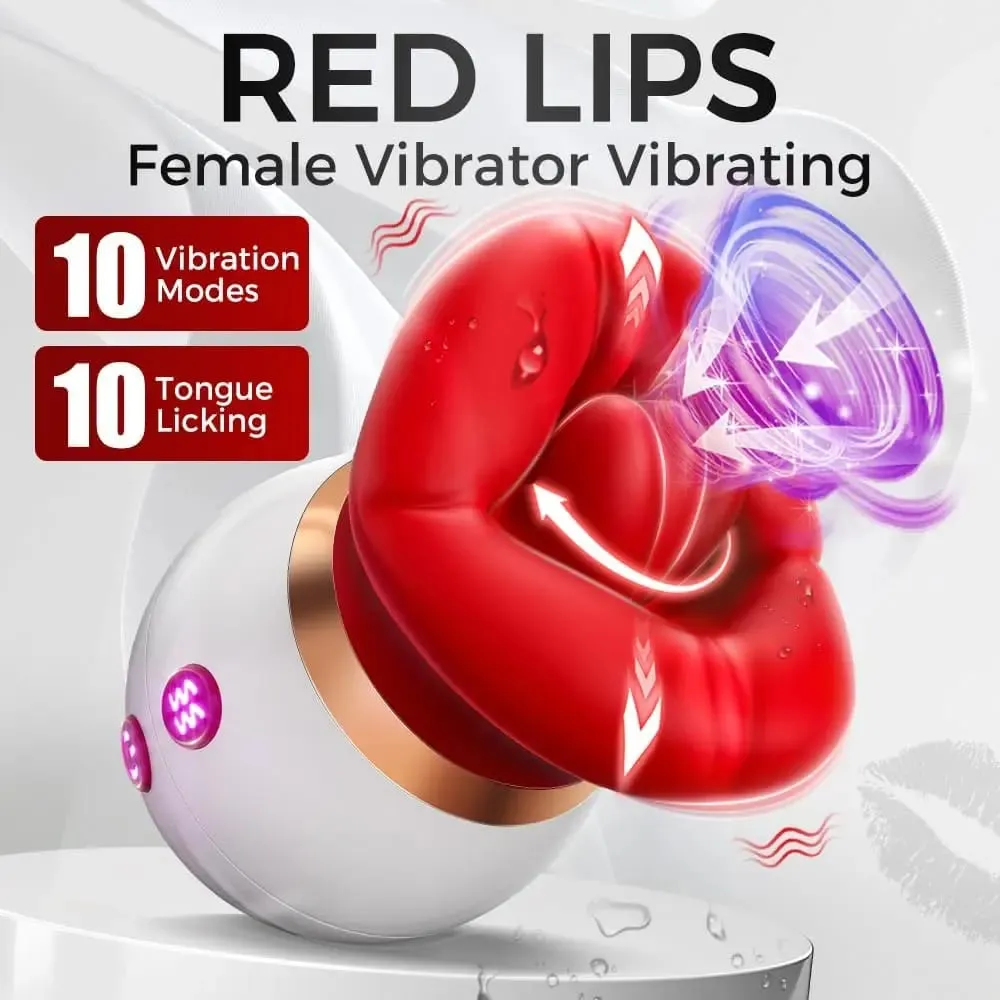 Powerful sucking vibrator female tongue licking sex toys sucker female oral nipple stimulator adult electric sex toys.