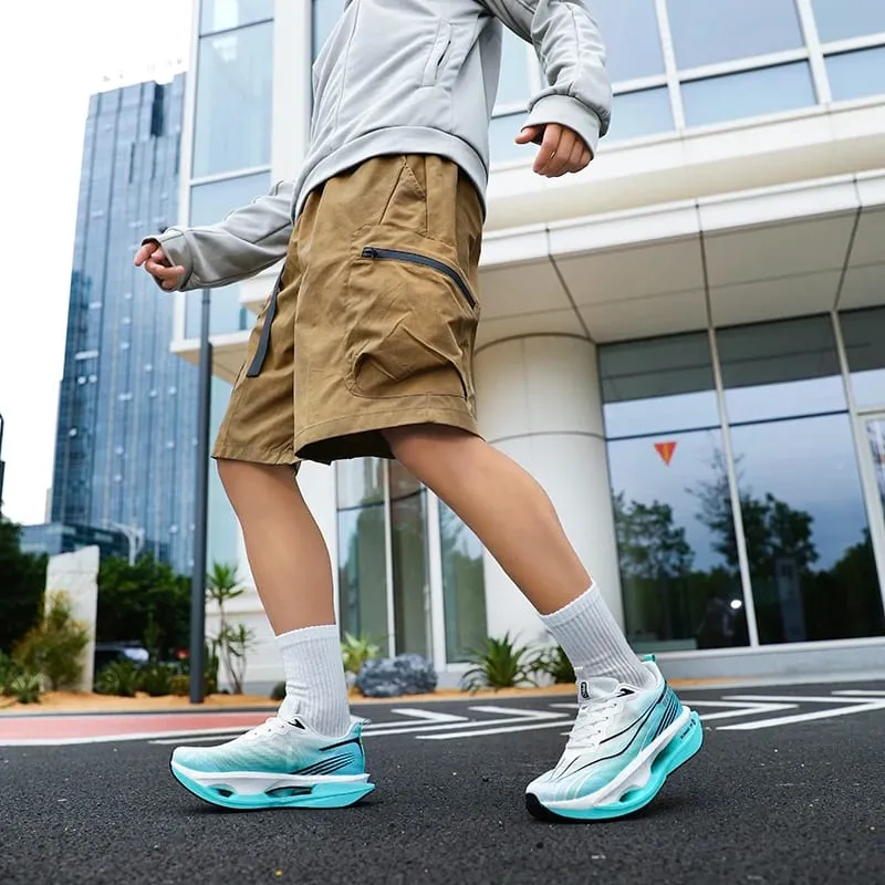 2026 Men Sports Running Shoes Marathon Breathable Light Comfortable Women Athletic Sneakers Carbon Board Trend Athletic Sneakers