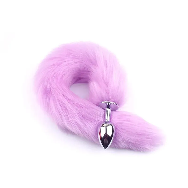Foxtail Role Playing Metal Butt Plug Adult Sex Toys SM Anal Sex Toys Suitable Beginners Male Female Couples in Various Colors