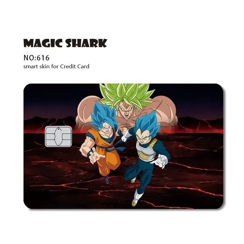 2026 Bagong Goku Frieza Anime Waterproof Skin Cover Skin Sticker para sa Credit Bank Debit Card na Walang Kupas
