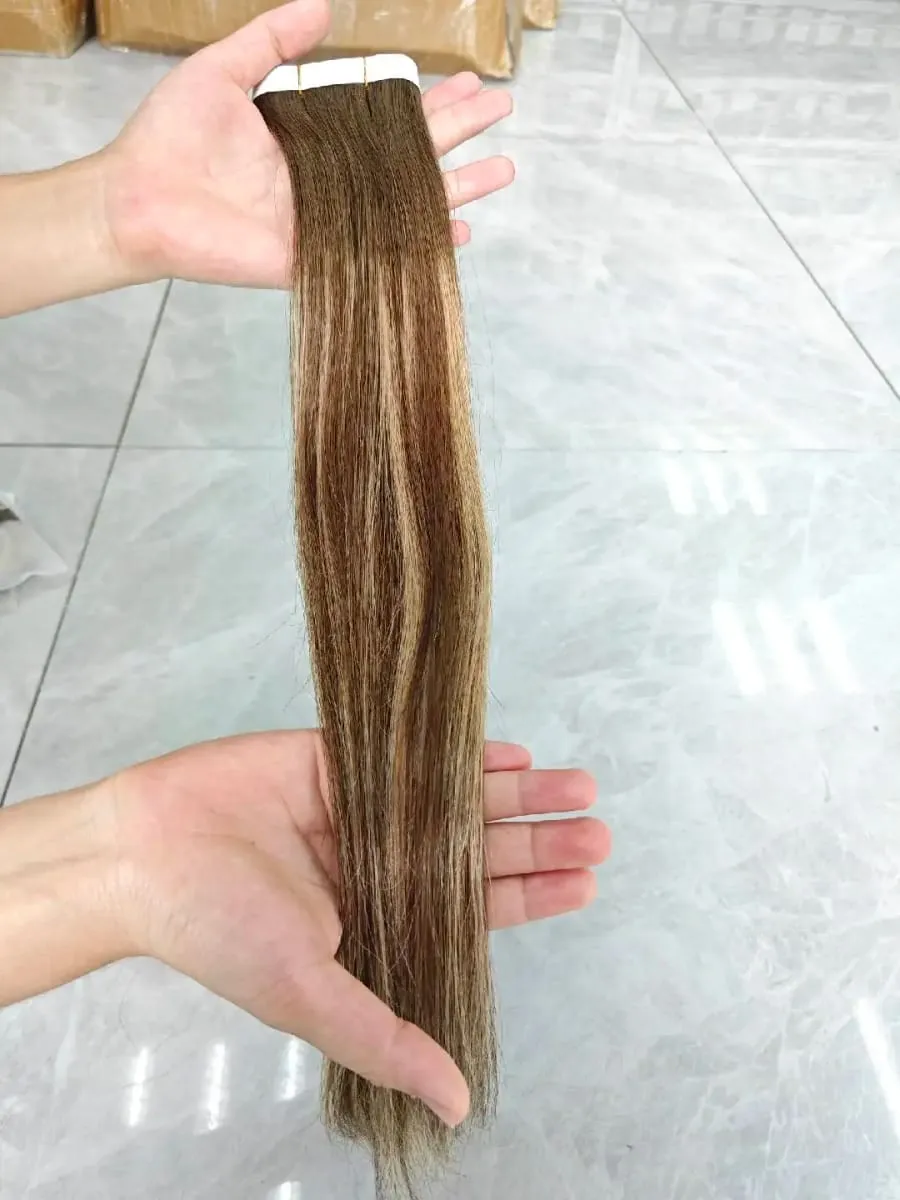 [NEW] Ugeat Remy Tape in Extensions Genius Human Hair Weft Pu Tape in Hair Extensions One Piece for Daily Office Look 50G