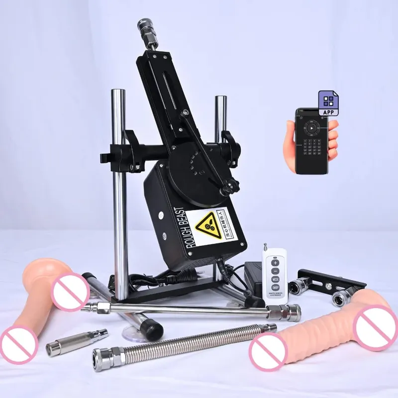 Rough Beast A5/A6 70W Sex Machine with APP Control Automatic Masturbation Dildo for Couples Women Men Adult Erotic Toys Sextoy