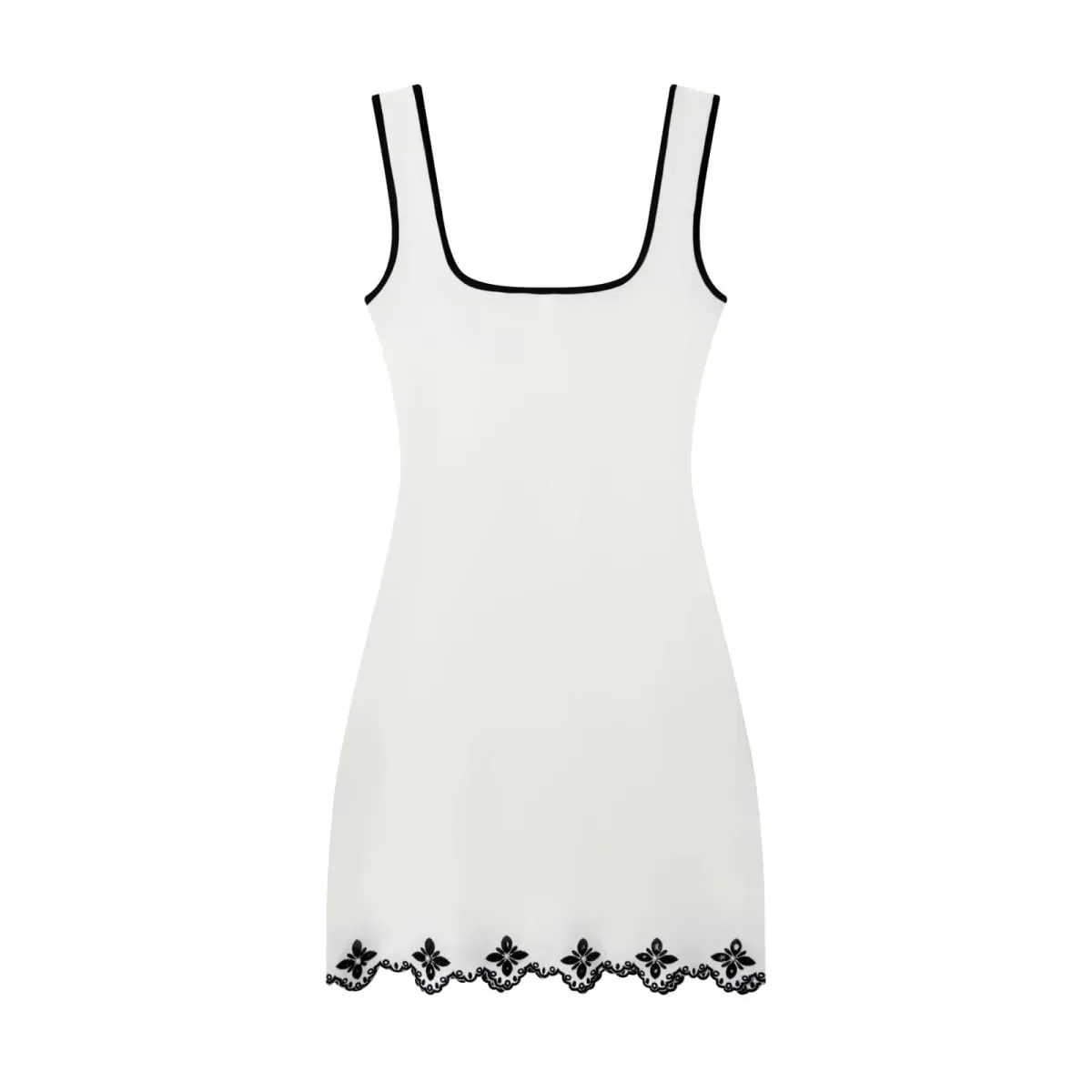 European and American style 2025 winter new women's clothing artificial pearl embroidery sleeveless short dress