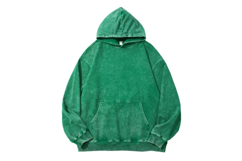 350 Gram 100% Kapas Dicuci Asid Retro Hoodie Cap Semua Dalam Satu Logo Tersuai Baju Sukan Longgar Berkualiti Tinggi