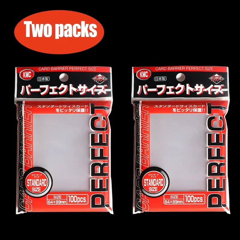 64x89mm Card Sleeve Barrier Board Game KMC Clear Pokemon Perfect Size Card Sleeves Trading Cards Fit Standard Transparent Outer