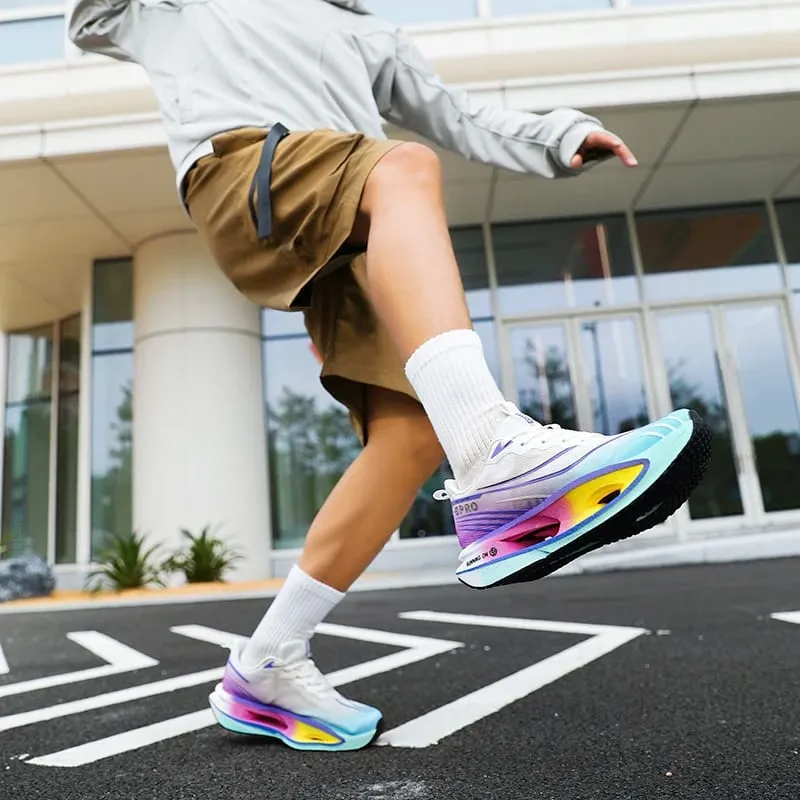 Men's Sports Shoes Carbon Plate Running Shoes Male Marathon Sneakers Racing Shock-absorbing Athletics Training Shoes for Women
