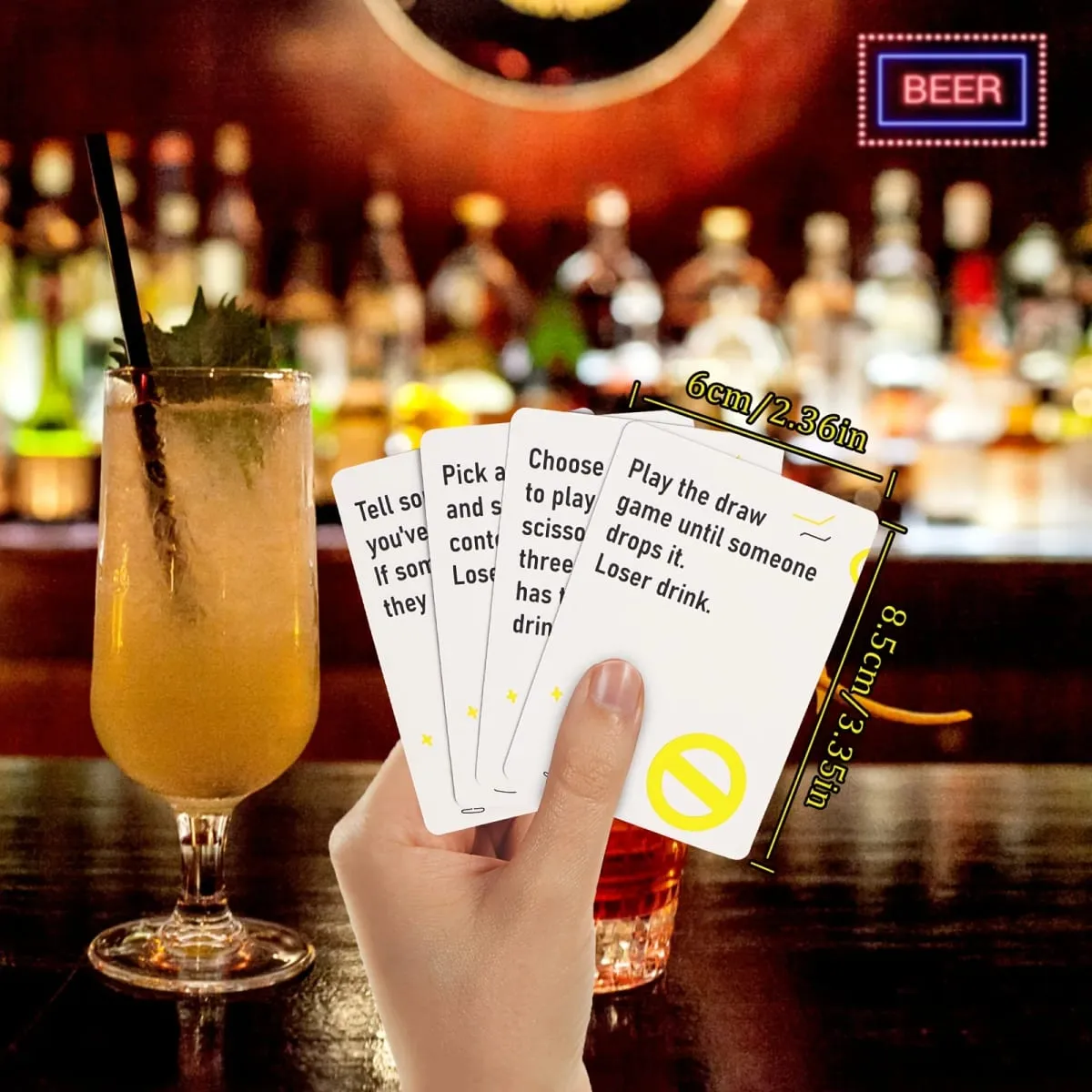 Drink Till You Drop Party Board Game Cards – Fun Social Drinking Game for Family Gatherings Friend Gatherings & Team Building