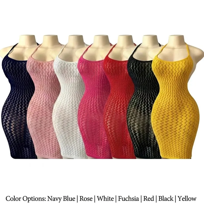 Mesh Beach Cover Up Jurk Vrouwen hol Sheer Visnet Bodycon Jurk Sexy Muziek Festival Rave Outfit Badmode Coverups