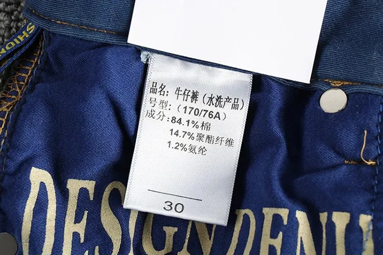 Seluar Jeans Lelaki Baru Musim Gugur Fesyen Regangan Lurus Kasual Kerja Klasik Seluar Denim Ramping Pakaian Jenama Lelaki