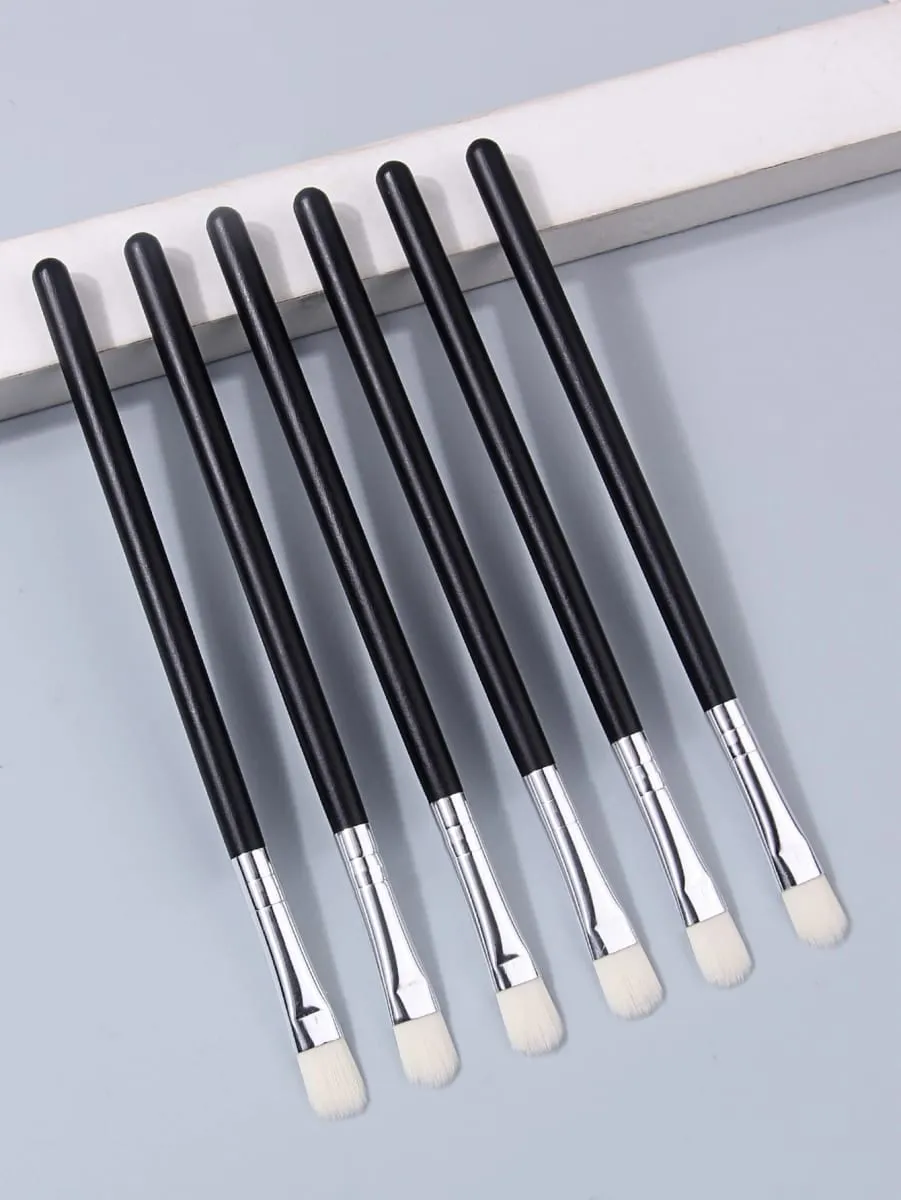 6pcs Eye Makeup Brushes Set Soft Synthetic Eyeshadow Brush for Eyeshadow Blending Daily Beauty Cosmetic Tool