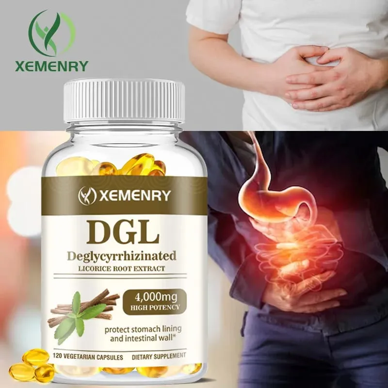 DGL Licorice Capsules 4000mg - Promotes Healthy Digestion Enhances Appetite Replenishes Energy and Accelerates Absorption