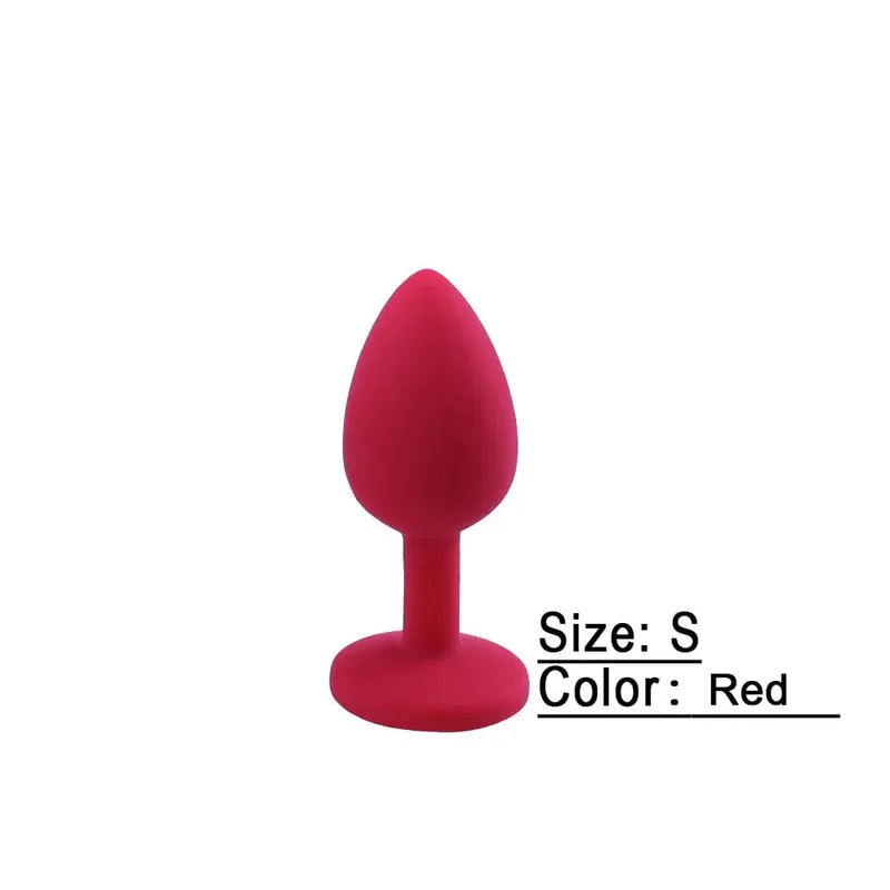 S/M/L Soft Silicone Anal Plug Mini Erotic Butt Plug Sex Toy for Beginner Men Women Gay Couples Prostate Stimulator Anal Sex Toy