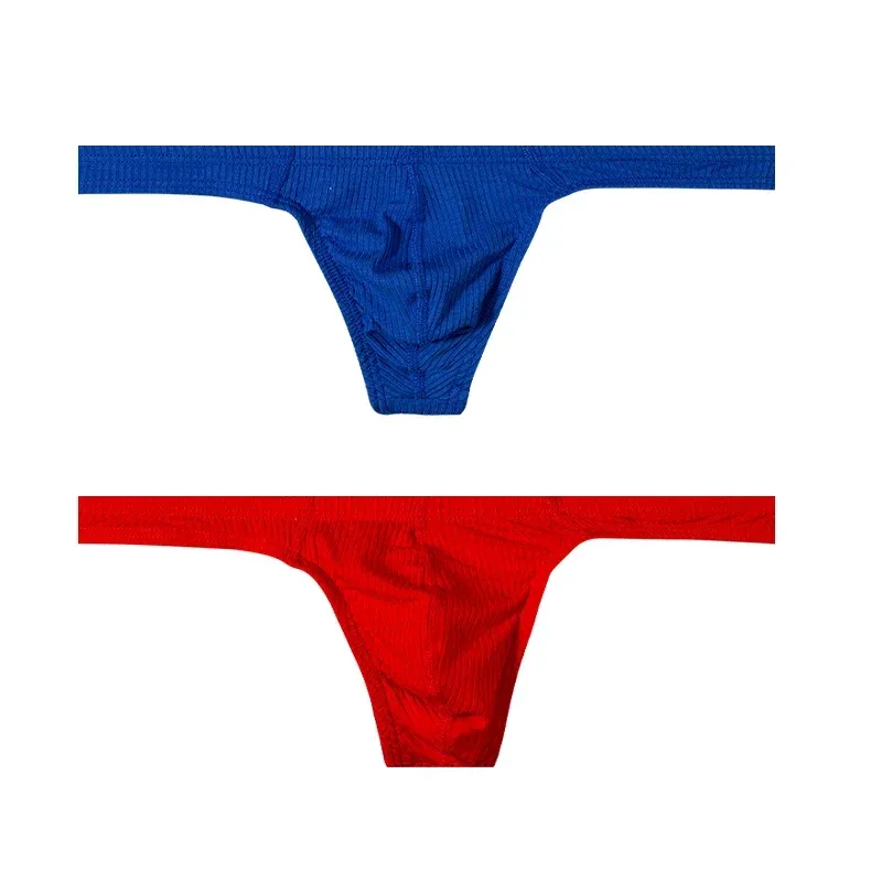 Cotton Men's Big Pouch Thong Panties Men Cotton Sports Running Underwear Comfortable Seamless Male G-string Briefs