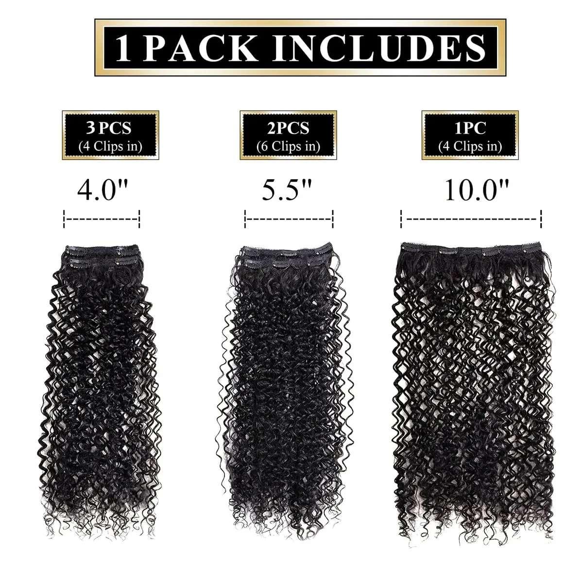 Synthetic 20inch Kinky Curly Clip In Hair Extensions Double Weft Full Head Japanese Heat Resistance Fiber Synthetic Curly Hair