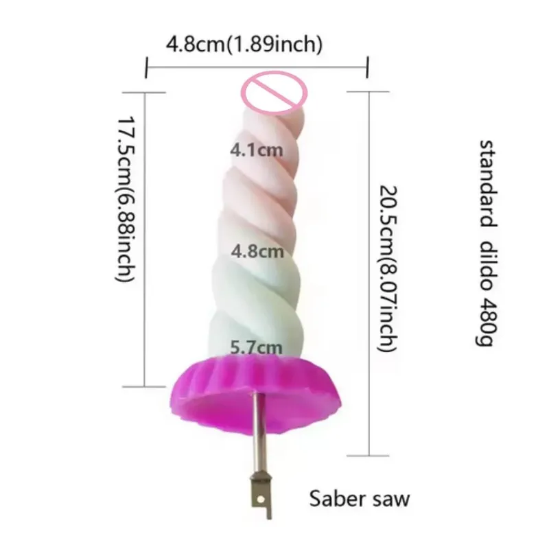 Saber Jigsaw Reciprocating Saw Large Silicone Dildos Reciprocating Saw 3XLR VAC-U-LOCK Adapter Attachments Sex Machine