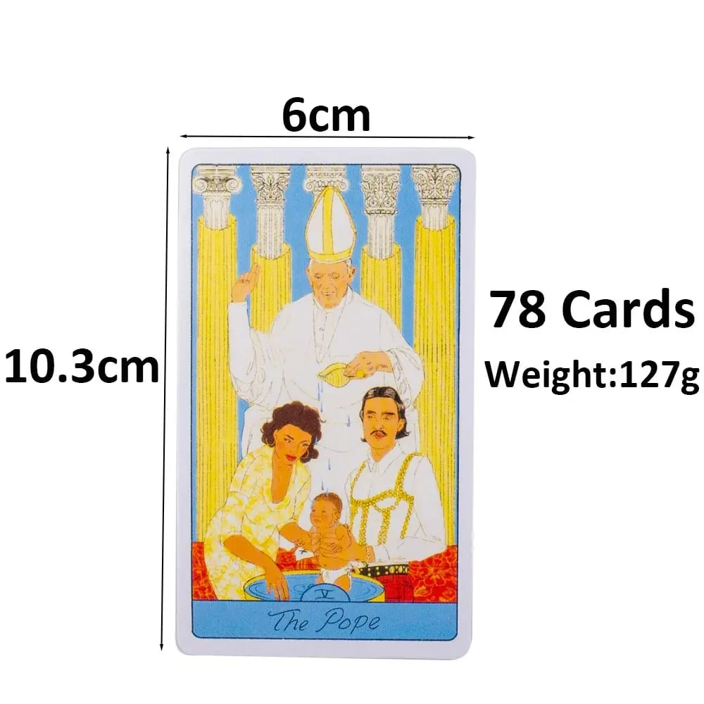Pasta Tarot 78-Card Deck Board Game 10.3x6cm Delicious Divination Answer Your Questions & Manifest Juiciest Desires