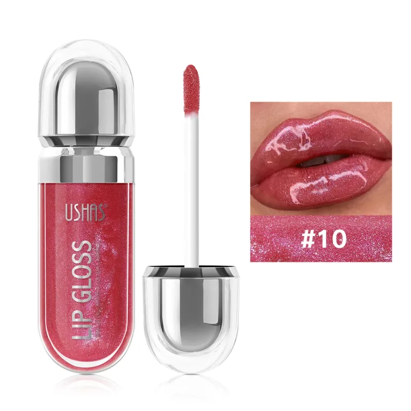 Shimmer Lip Gloss 12 Shades Glass High Shine Μη κολλώδες Ενυδατικό Μακιγιάζ χειλιών που γεμίζουν μεγάλη διάρκεια